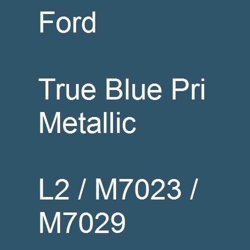 Ford, True Blue Pri Metallic, L2 / M7023 / M7029.